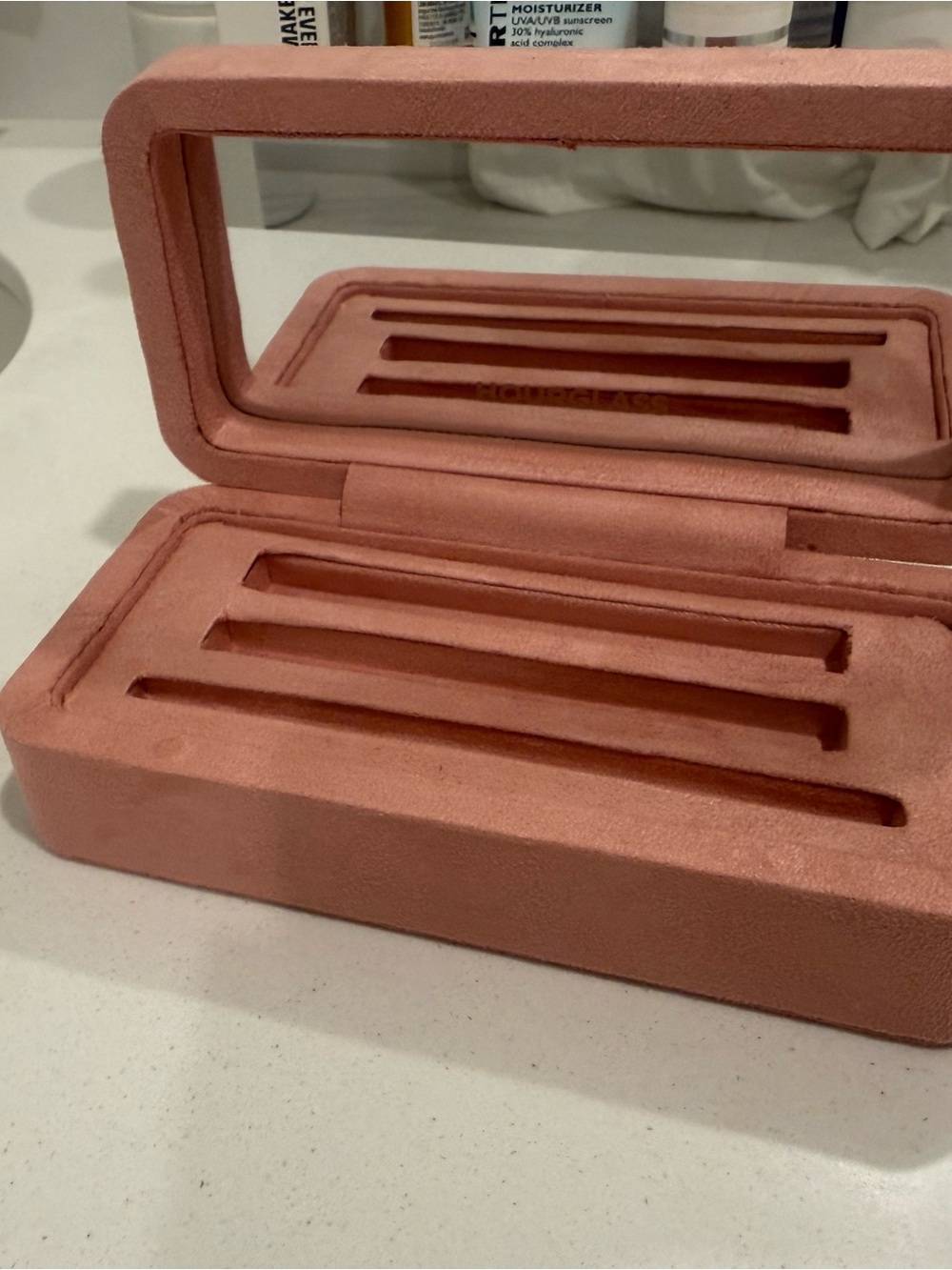 Velvet Hourglass Lip Kit Display Case in Dusty Rose